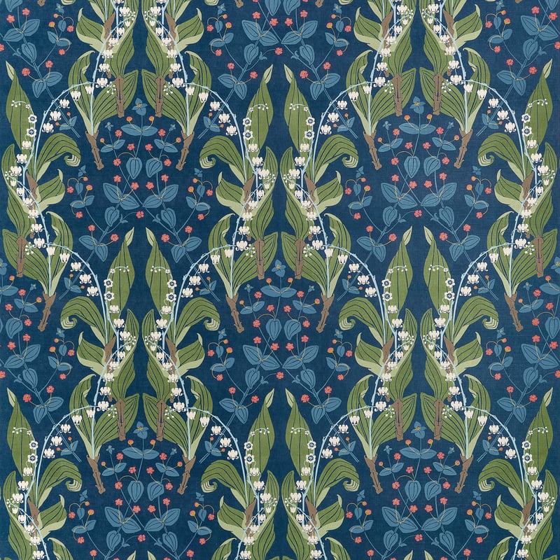 Thibaut Fabric F914621 HARBOR SPRINGS - Navy