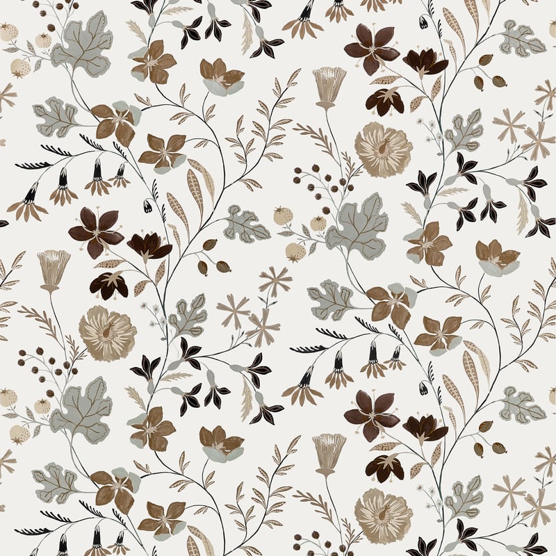 Thibaut Fabric F914624 BLOOM - Natural