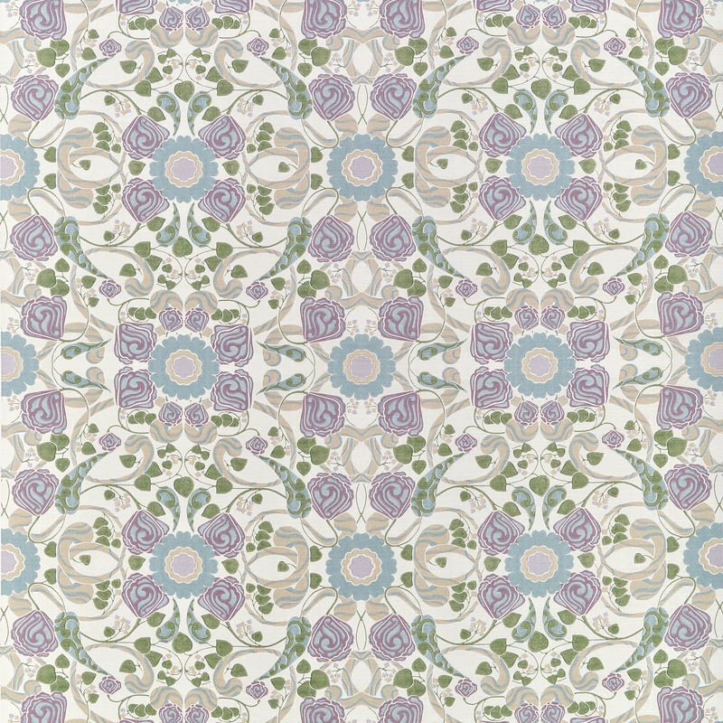 Thibaut Fabric F914645 MARGAUX - Lavender and Blue