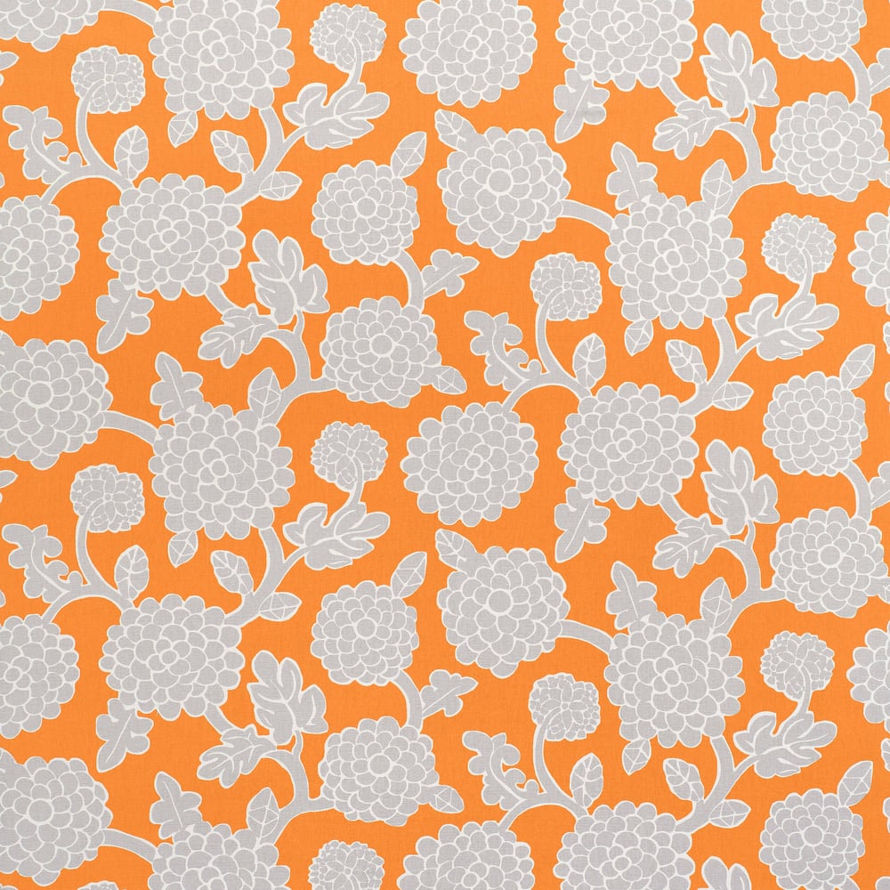 Thibaut NIKKO F916013 in Tangerine and Grey Fabric