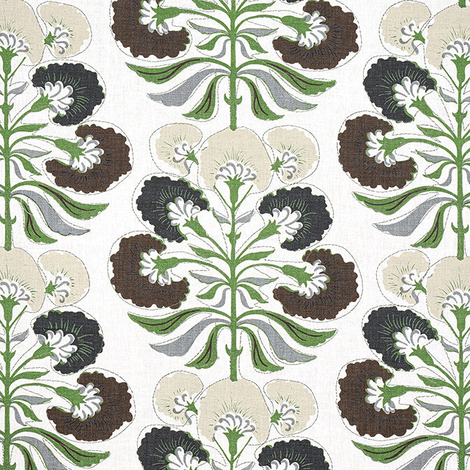 Tybee Tree Black and Green F916214 by Thibaut Fabric Thibaut Fabric Tybee Tree Black and Green F916214Fabric Kismet Fabric Book 100% Linen U.S.A. </p><p>Repeat: V: 14.5 54 - Fabric Carolina -