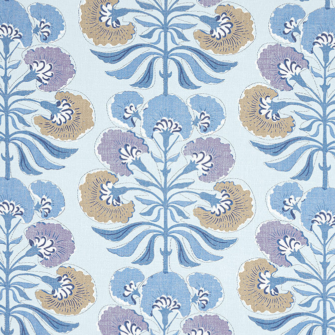 Tybee Tree Lavender and Blue F916216 by Thibaut Fabric Thibaut Fabric Tybee Tree Lavender and Blue F916216Fabric Kismet Fabric Book 100% Linen U.S.A. </p><p>Repeat: V: 14.5 54 - Fabric Carolina -