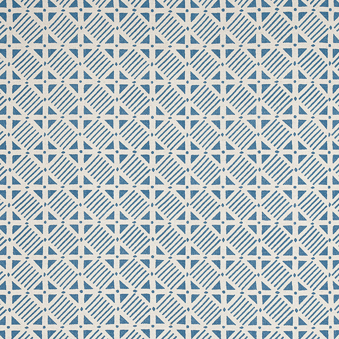 Plaza Blue on Natural F916224 by Thibaut Fabric Thibaut Fabric Plaza Blue on Natural F916224Fabric Kismet Fabric Book 59% Cotton, 41% Linen INDIA </p><p>Repeat: V: 11 54 - Fabric Carolina -