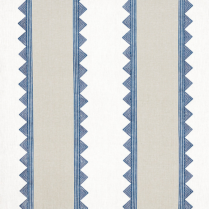 Kismet Stripe Navy F916226 by Thibaut Fabric Thibaut Fabric Kismet Stripe Navy F916226Fabric Kismet Fabric Book 55% Cotton, 45% Linen INDIA </p><p>Repeat: V: 2 54 - Fabric Carolina -