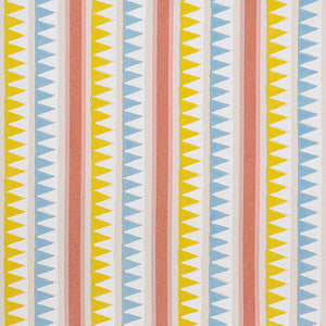 Thibaut Fabric Lomita Stripe Coral and Yellow F916234