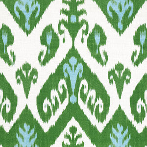 Thibaut Fabric Indies Ikat Green F916246