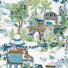 Thibaut Fabric Mystic Garden Blue and Green F920820