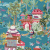 Thibaut Fabric Mystic Garden Teal F920822