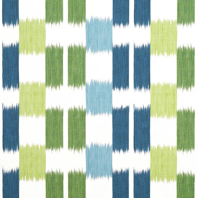 Kasuri Blue and Green F920839 by Thibaut Fabric Thibaut Fabric Kasuri Blue and Green F920839Fabric Eden Fabric Book 60% Linen, 30% Cot, 10% Nylon THAILAND </p><p>Repeat: V: 17 54 - Fabric Carolina -