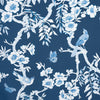 Thibaut Fabric Yukio Navy and White F920844