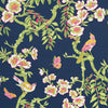 Thibaut Fabric Yukio Navy and Pink F920846