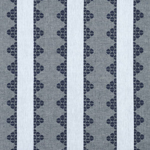 Thibaut Fabric Dhara Stripe Navy F92938