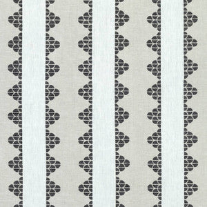 Thibaut Fabric Dhara Stripe Beige and Black F92939