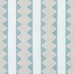 Thibaut Fabric Dhara Stripe Aqua F92941