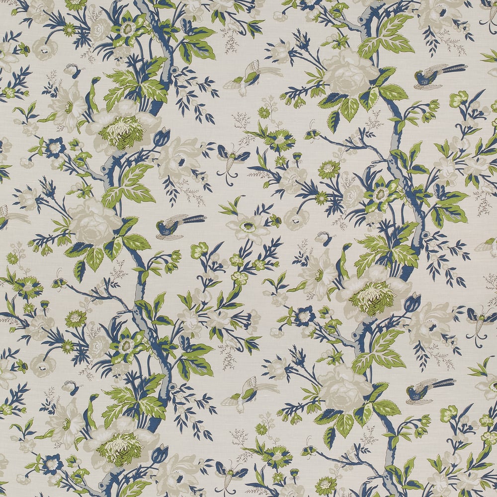 Thibaut NEMOUR F936133 in Navy and Cream Fabric