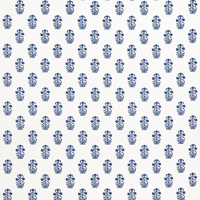 Corwin Navy on White F936400 by Thibaut Fabric Thibaut Fabric Corwin Navy on White F936400Fabric Indienne Fabric Book 59% Cotton, 41% Linen INDIA </p><p>Repeat: V: 4 54 - Fabric Carolina -