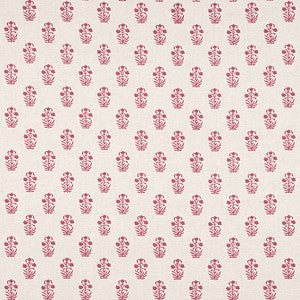 Thibaut Fabric Corwin Raspberry on Natural F936406