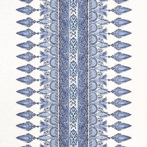 Thibaut Fabric Akola Stripe Blue and White F936407