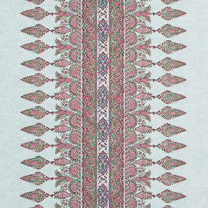 Thibaut Fabric Akola Stripe Raspberry and Teal F936411