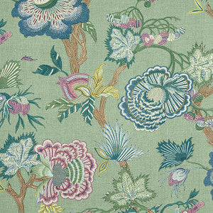 Thibaut Fabric Indienne Jacobean Green F936416