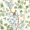 Thibaut Fabric Claire Yellow and Navy F942013