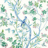 Thibaut Fabric Claire Blue and Green F942014