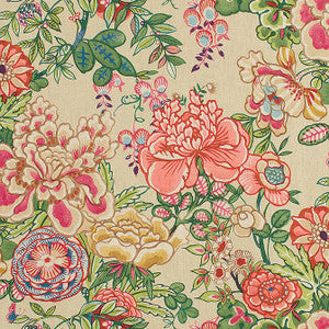 Thibaut Fabric Peony Garden Beige F942019