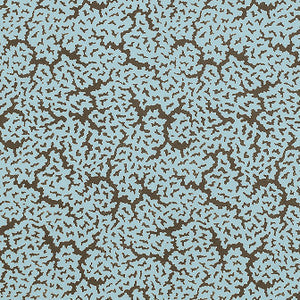 Thibaut Fabric Maldives Spa Blue and Brown F942045