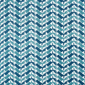 Thibaut Fabric Melrose Check Navy and Peacock F945004