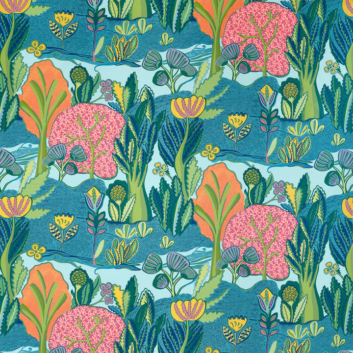 Albero Tangerine and Turquoise F945012 by Thibaut Fabric Thibaut Fabric Albero Tangerine and Turquoise F945012Fabric WANDERLUST FABRIC BOOK U.S.A </p><p>Repeat: H: 54  in  (137.16  cm), V: 32.5  (82.55  cm) 54  in  (137.16  cm) - Fabric Carolina -