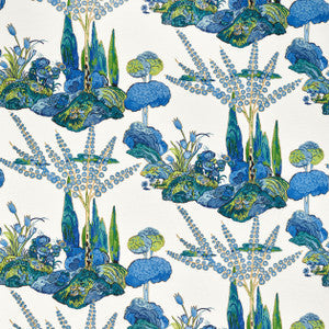 Thibaut Fabric Orleans Blue and Green F945028