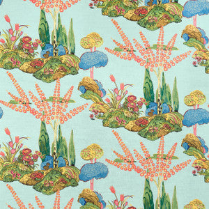 Thibaut Fabric Orleans Turquoise F945030