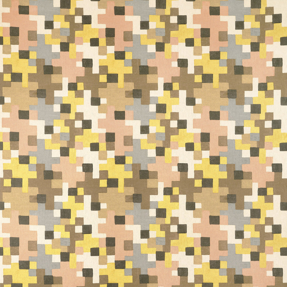 Pixel Apricot and Ginger F945043 by Thibaut Fabric Thibaut Fabric Pixel Apricot and Ginger F945043Fabric WANDERLUST FABRIC BOOK U.S.A </p><p>Repeat: H: 18.5  in  (46.99  cm), V: 20.5  (52.07  cm) 54  in  (137.16  cm) - Fabric Carolina -