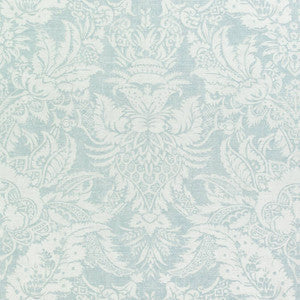 Thibaut Fabric Chardonnet Damask Aqua F972585