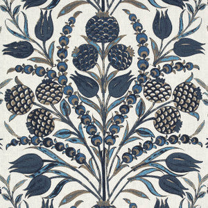 Thibaut Fabric Corneila Navy F972603