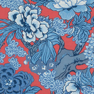 Thibaut Fabric Honshu Red and Blue F975489