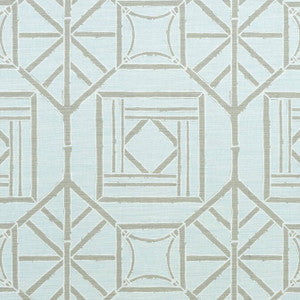 Thibaut Fabric Shoji Panel Aqua F975519