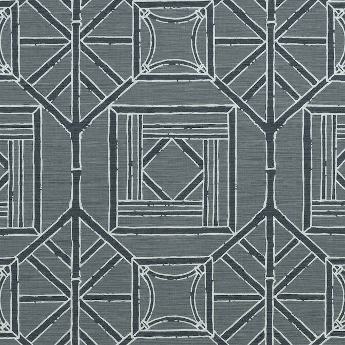 Shoji Panel Grey F975520 by Thibaut Fabric Thibaut Fabric Shoji Panel Grey F975520Fabric Dynasty Fabric Book 51% Linen, 49% Cotton U.S.A. </p><p>Repeat: V: 18 54 - Fabric Carolina -
