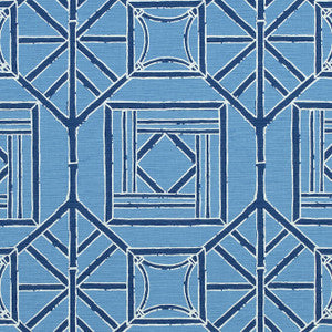 Thibaut Fabric Shoji Panel Blue and Navy F975522