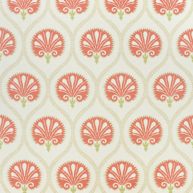 Kimberly Tomato F985016 by Thibaut Fabric Thibaut Fabric Kimberly Tomato F985016Fabric Greenwood Fabric Book 51% Cotton, 49% Linen UNITED KINGDOM </p><p>Repeat: V: 24.25 54 - Fabric Carolina -