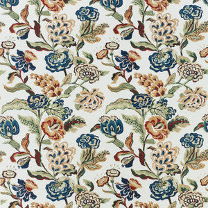 Thibaut Fabric Navesink Cream on Navy F985033