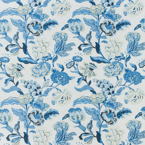 Thibaut Fabric Navesink Blue and White F985035