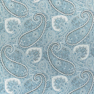 Thibaut Fabric Sherrill Paisley Aqua F985078