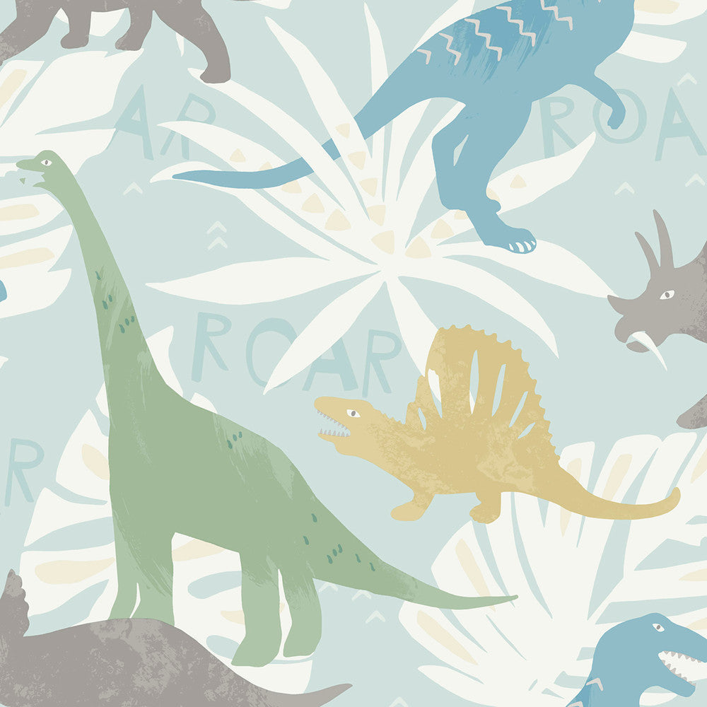 Pack Party Green, Blue, and Yellow FA40012 by Seabrook Designs Designer Wallpaper