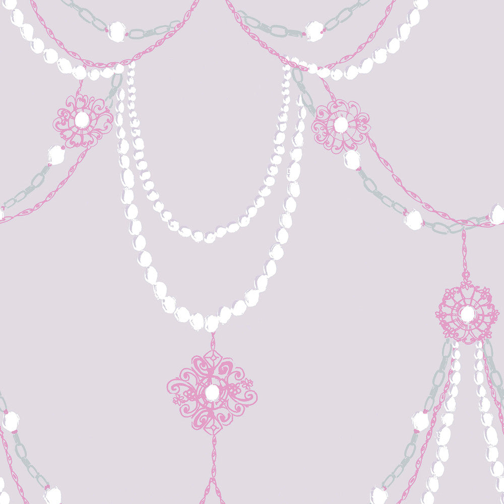 Dressed Up Drape Lilac and Fuchsia FA40709 by Seabrook Designs Designer Wallpaper