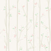 Seabrook Designs Wallpaper Tree Top Gray, Mint, and Bubblegum FA41205