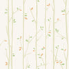 Seabrook Designs Wallpaper Tree Top Tan, Moss, and Pumpkin FA41207