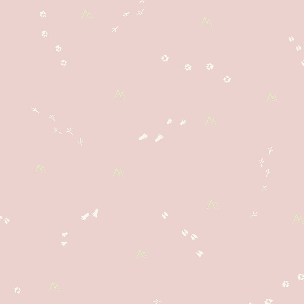 Follow the Leader Blush and White FA41315 by Seabrook Designs Designer Wallpaper