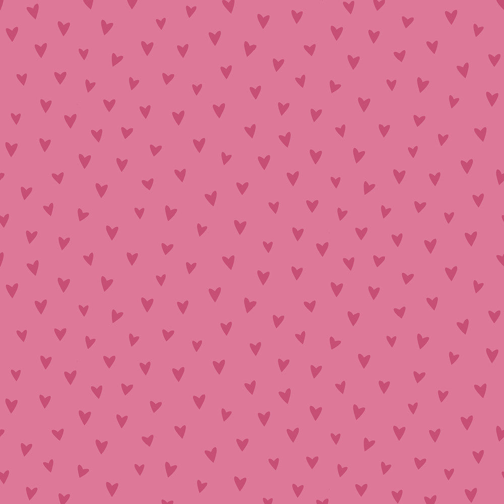 Sparkle Heart Hot Pink Glitter FA41701 by Seabrook Designs Designer Wallpaper