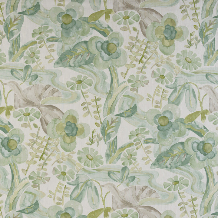 Faerie Watercress by Kravet Design Designer Fabric BARBARA BARRY HOME MIDSUMMER COTTON - 97%;LINEN - 3% Pakistan HEAVY Horizontal: 26 and Vertical: 26 54 - Swanky Fabrics -